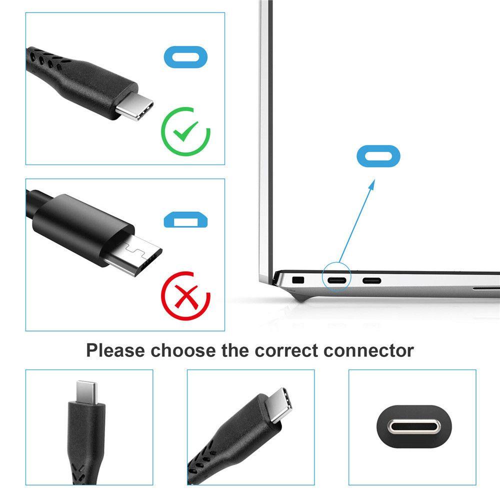 Bộ Chuyển Đổi Nguồn Type-C Cho Laptop DELL ,HP, ASUS, Lenovo ,Xiaomi ,Acer