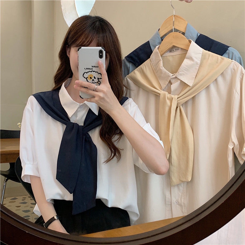 Áo sơ mi tay dài trung bình Áo sơ mi mỏng thường thời trang nữ