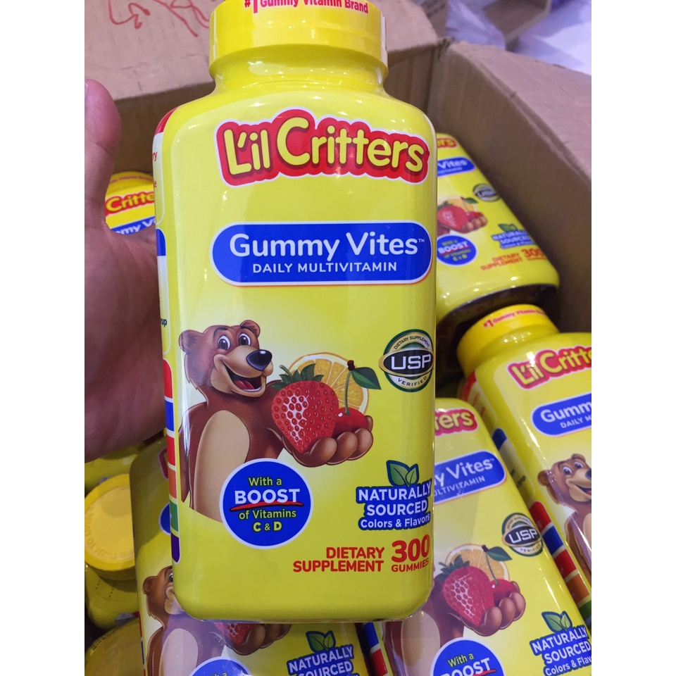 Kẹo Dẻo Multi Vitamin L'il Critters Gummy 300viên