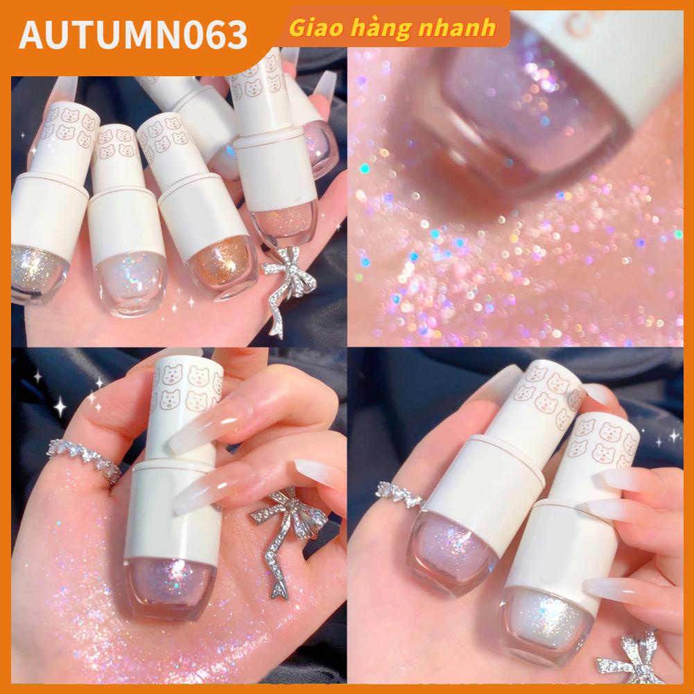 Autumn063 Phấn mắt dạng lỏng Ánh sáng lấp lánh Lâu dài Bling Chuỗi ngọc trai Trang điểm long lanh