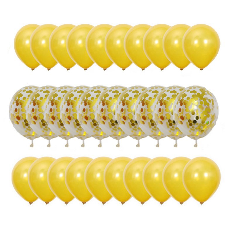 Set 30 Bong Bóng 12 Inch Trang Trí Tiệc Đa Năng Nhiều Màu Tùy Chọn