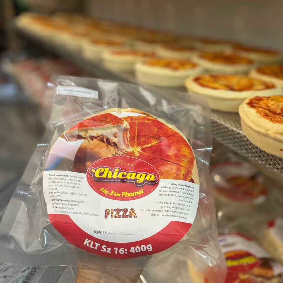 PIZZA CHICAGO NHÂN NHỒI VỊ BÒ siêu hot 400g