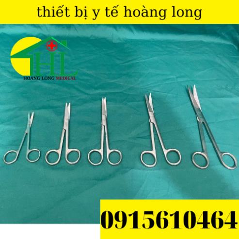 Kéo Y Tế -Kéo Cong Nhọn 2 Đầu 16cm Pakistan