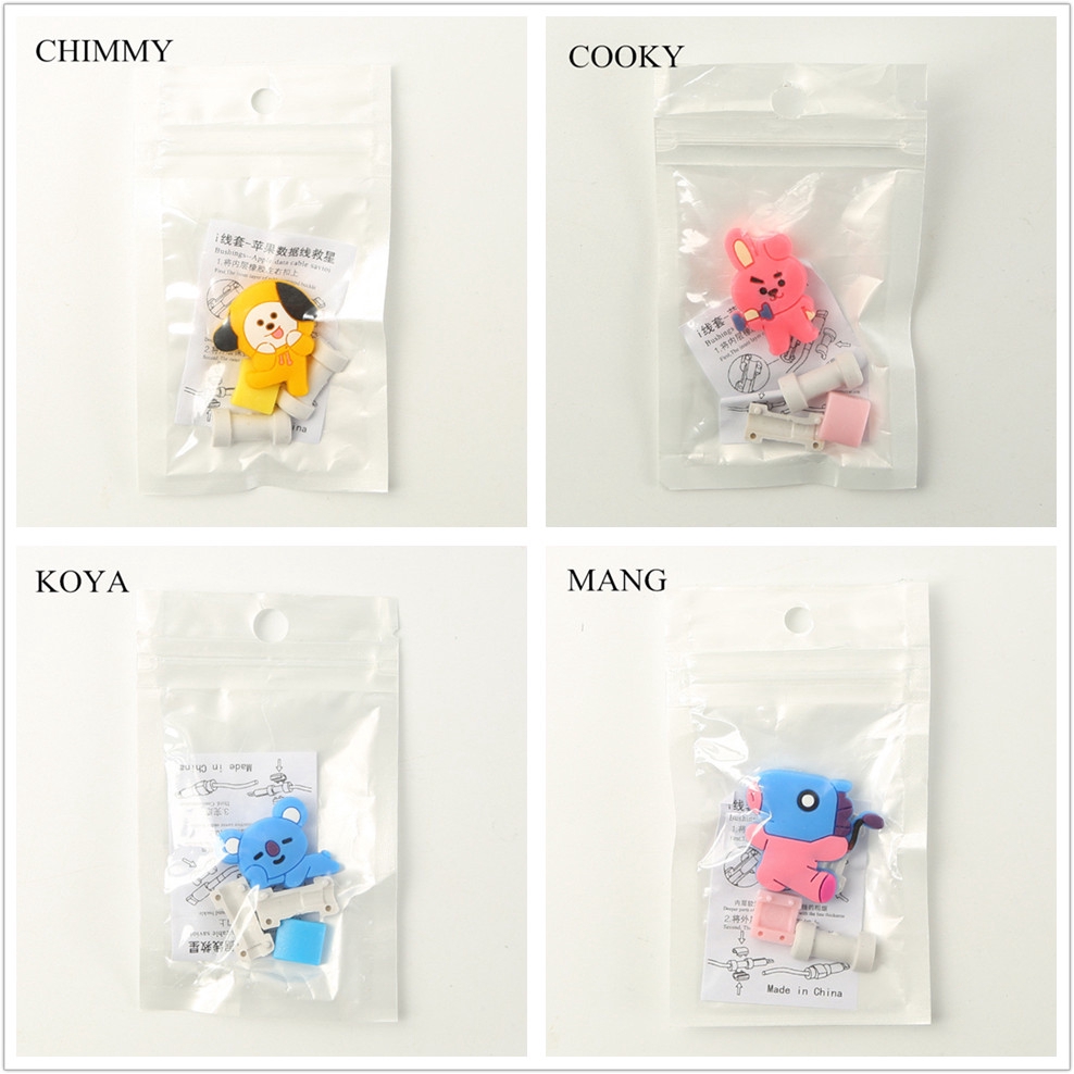 Phụ kiện bảo vệ dây cáp dễ thương vui nhộn BTS bt21 | BigBuy360 - bigbuy360.vn
