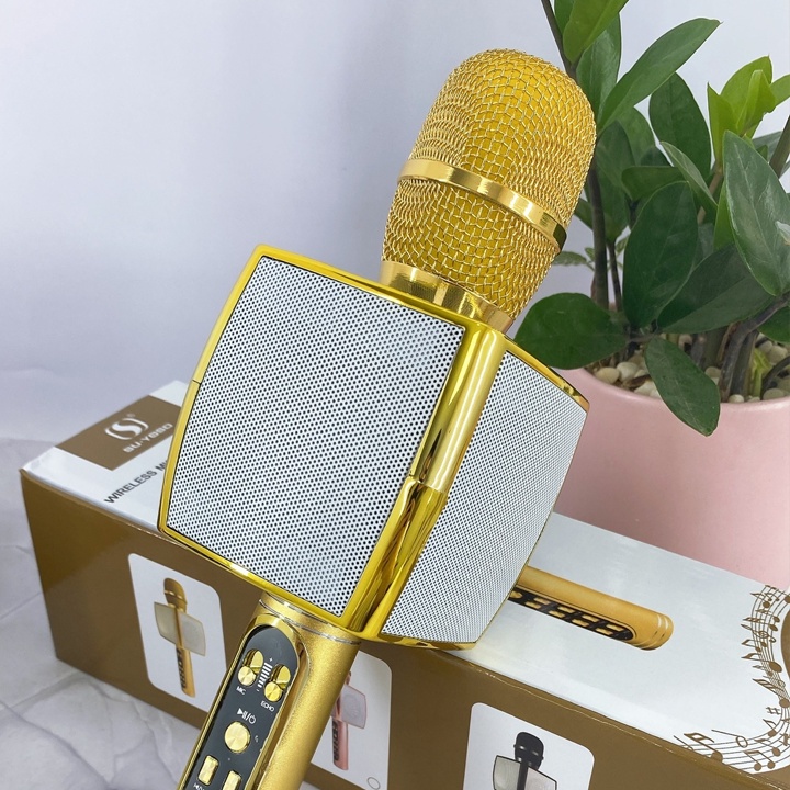 ⚡FREE SHIP⚡ Micro karaoke bluetooth YS 91 - micro không dây - siêu phẩm mic bluetooth karaoke hỗ trợ ghi âm - BH 6 tháng