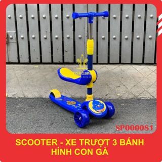 Xe scooter 2 trong 1 có đèn nhạc