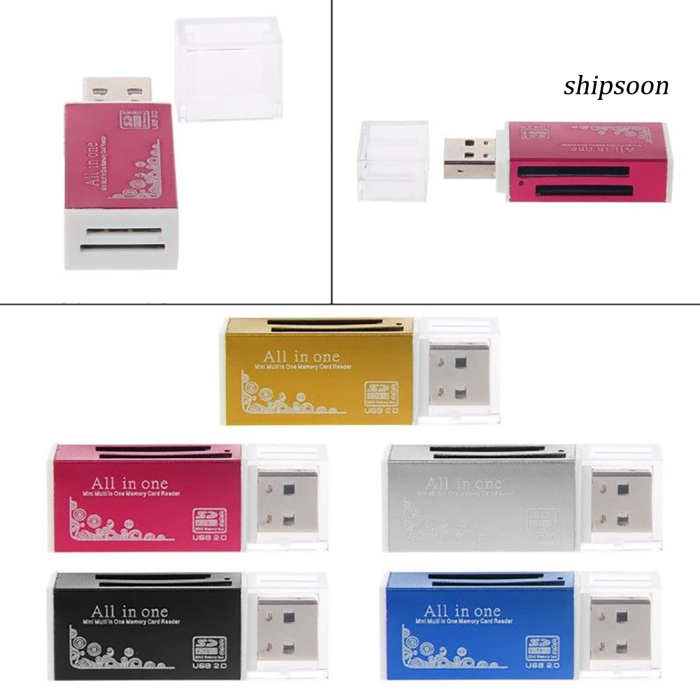 Đầu Đọc Thẻ Nhớ Usb 2.0 Cho Sd / Sdhc Mmc Tf Ms M2 | BigBuy360 - bigbuy360.vn