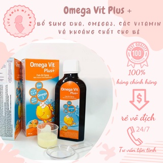 Omega vit plus+ - chai 100ml - bổ sung dha , vitamin và khoáng chất