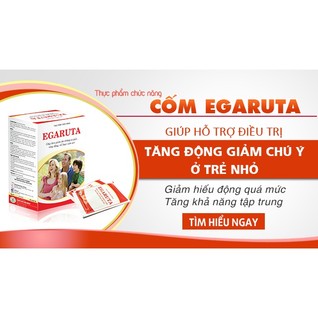 Cốm Egaruta - Hỗ trợ điều trị tăng động, rối loạn cảm xúc do bệnh động kinh, giảm tần suất, mức độ các cơn co giật