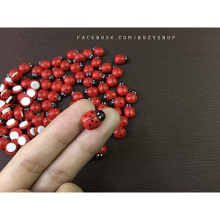 (6con) bọ cánh cứng bằng gỗ [trang trí tiểu cảnh, chậu cây, scrapbook; nguyên liệu thủ công]