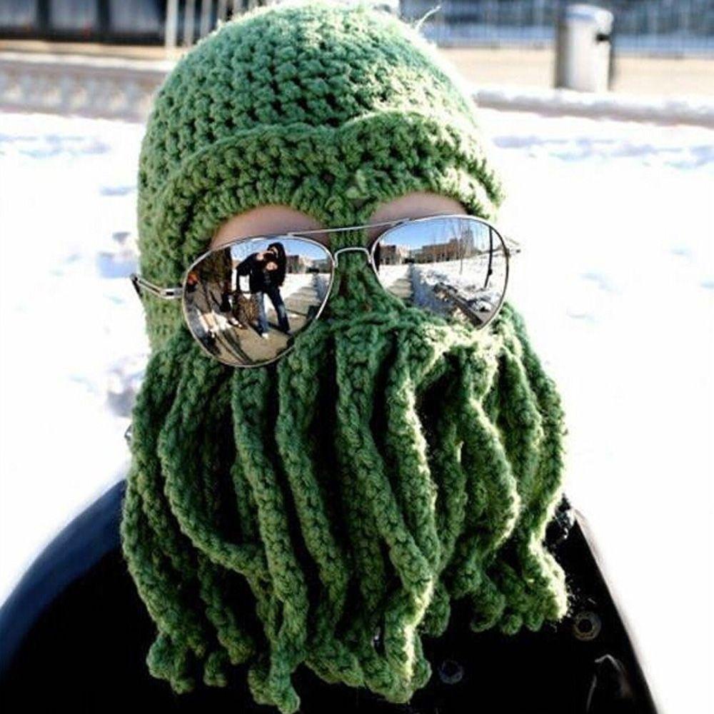 Mũ Beanie Kèm Bộ Râu Thời Trang
