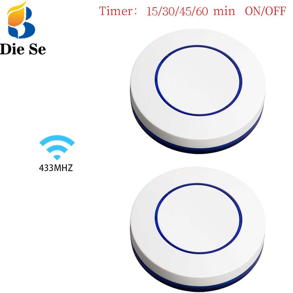 Bảng công tắc DIESE bấm đèn không dây Mini 433Mhz RF hỗ trợ điều khiển 2 chiều chất lượng cao