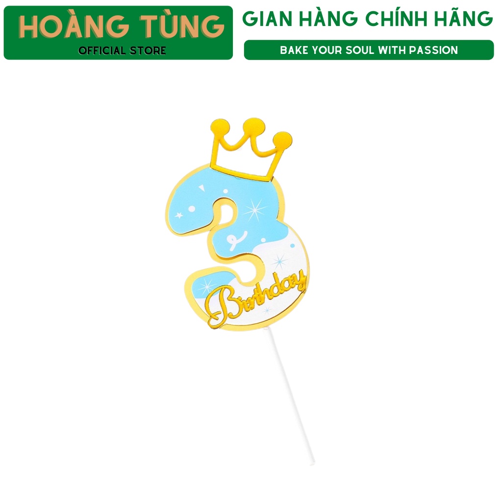 Trang trí bánh sinh nhật, trang trí bánh kem, Số trang trí