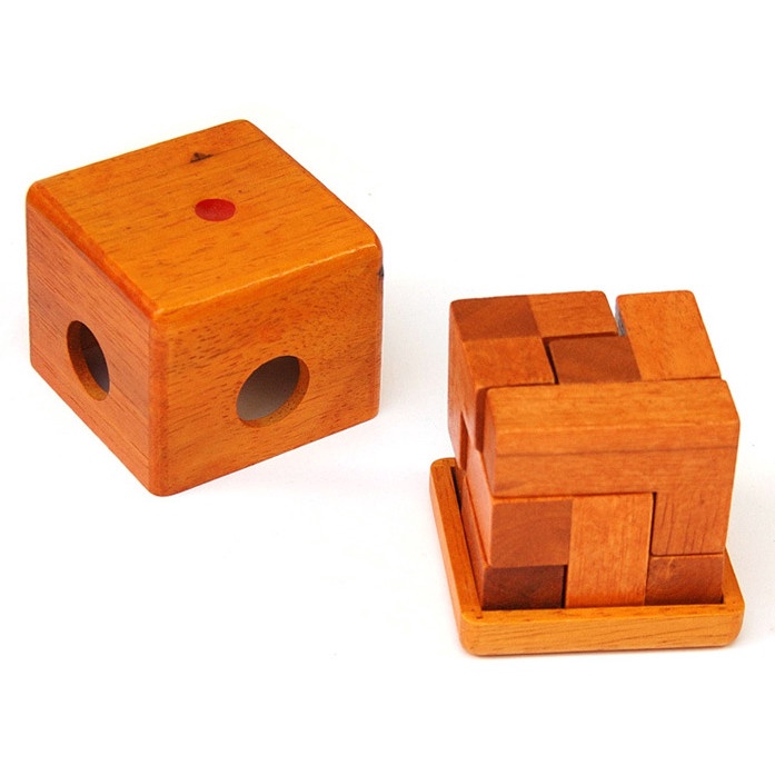 Đồ chơi trí tuệ_Thử thách trí não_The Soma Cube - Wooden Puzzle_Hack não &amp; Hàng hiếm_IQ Toys_Giải đố_Thông minh_Trí Tuệ