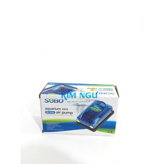 SOBO SB 348A Máy Sủi Oxy 2 Vòi ( Tặng 2m dây+2 sủi)