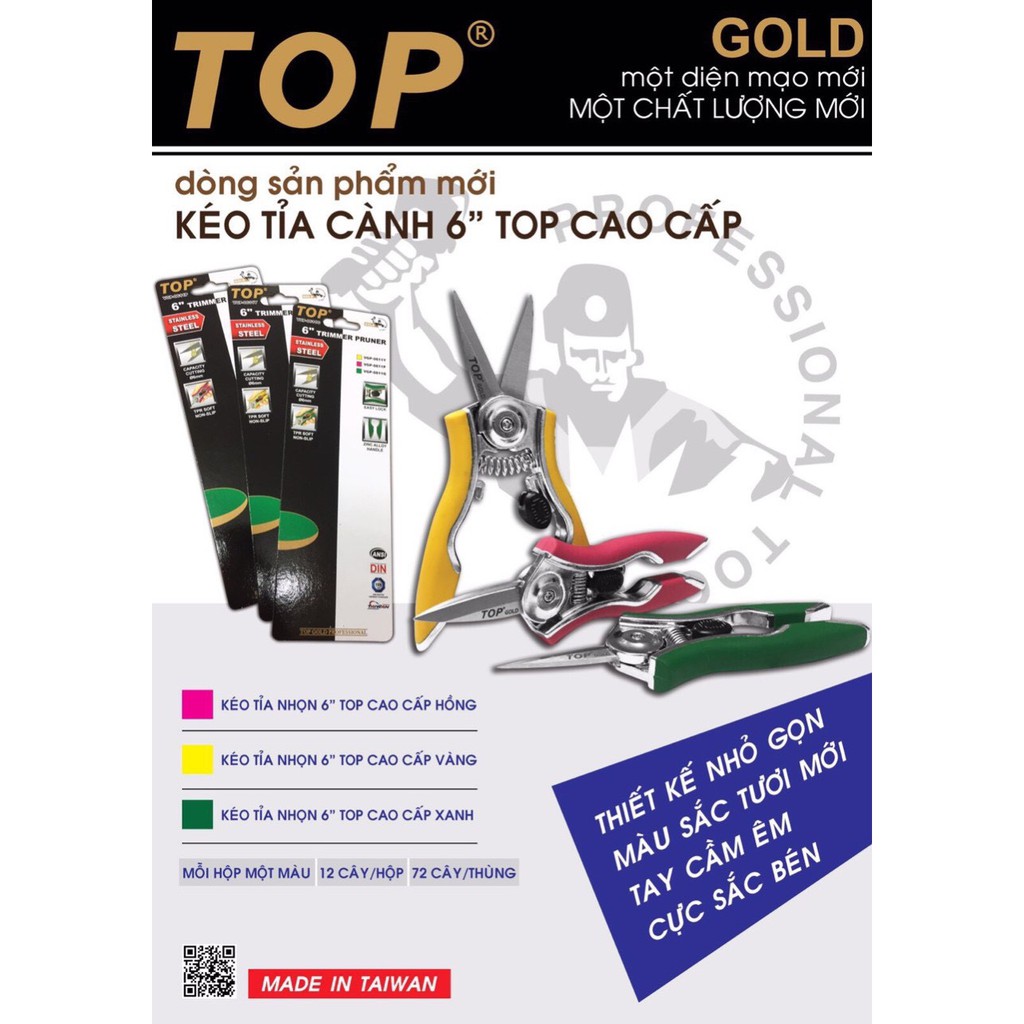 KÉO CẮT TỈA CÀNH 6INCH TOP CAO CẤP VGP-0611