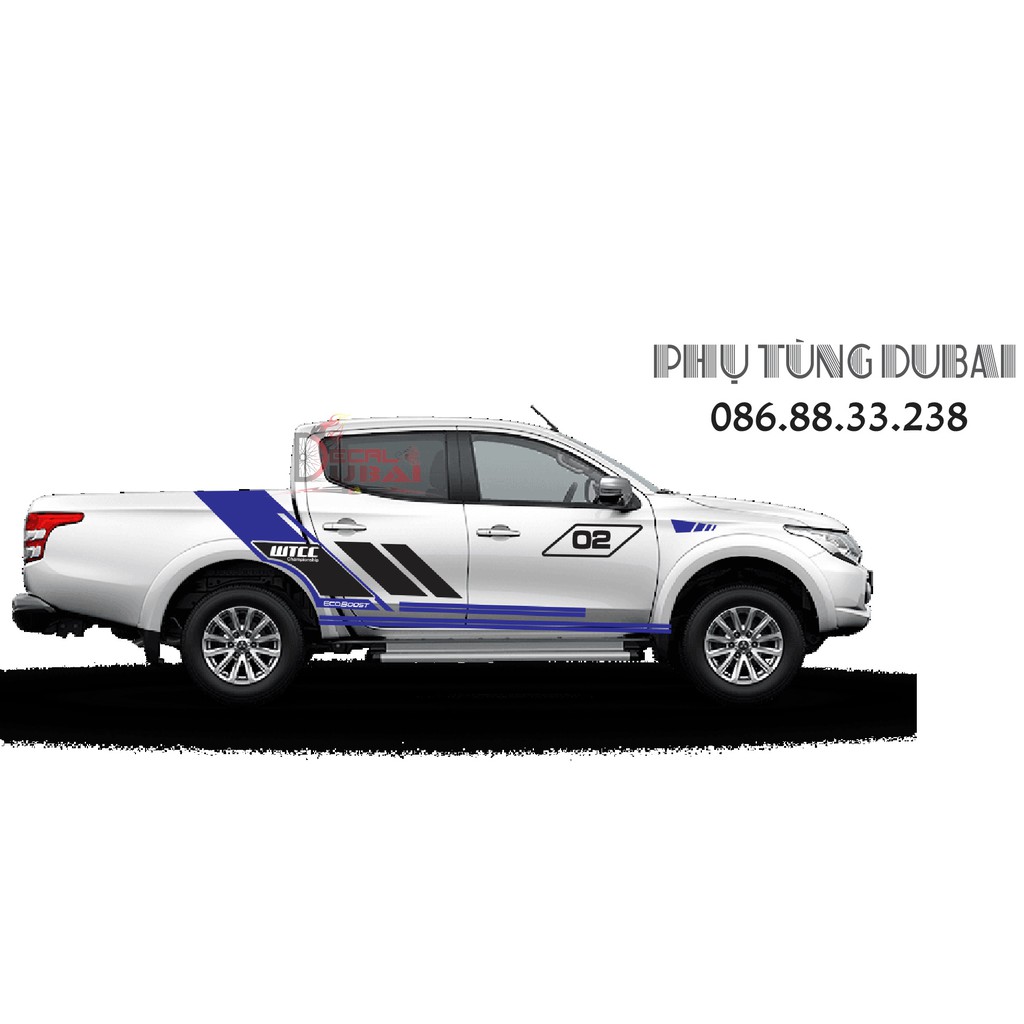 Tem dán sườn xe ford ranger