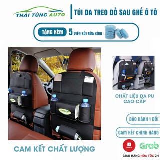 Túi treo đồ sau ghế ô tô, Túi để đồ treo sau lưng ghế ô tô chất liệu da PU