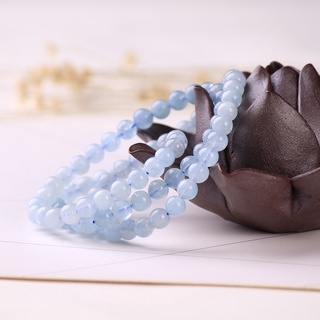 Vòng Tay Hạt Aquamarine Tự Nhiên Nhiều Vòng Thời Trang Cao Cấp