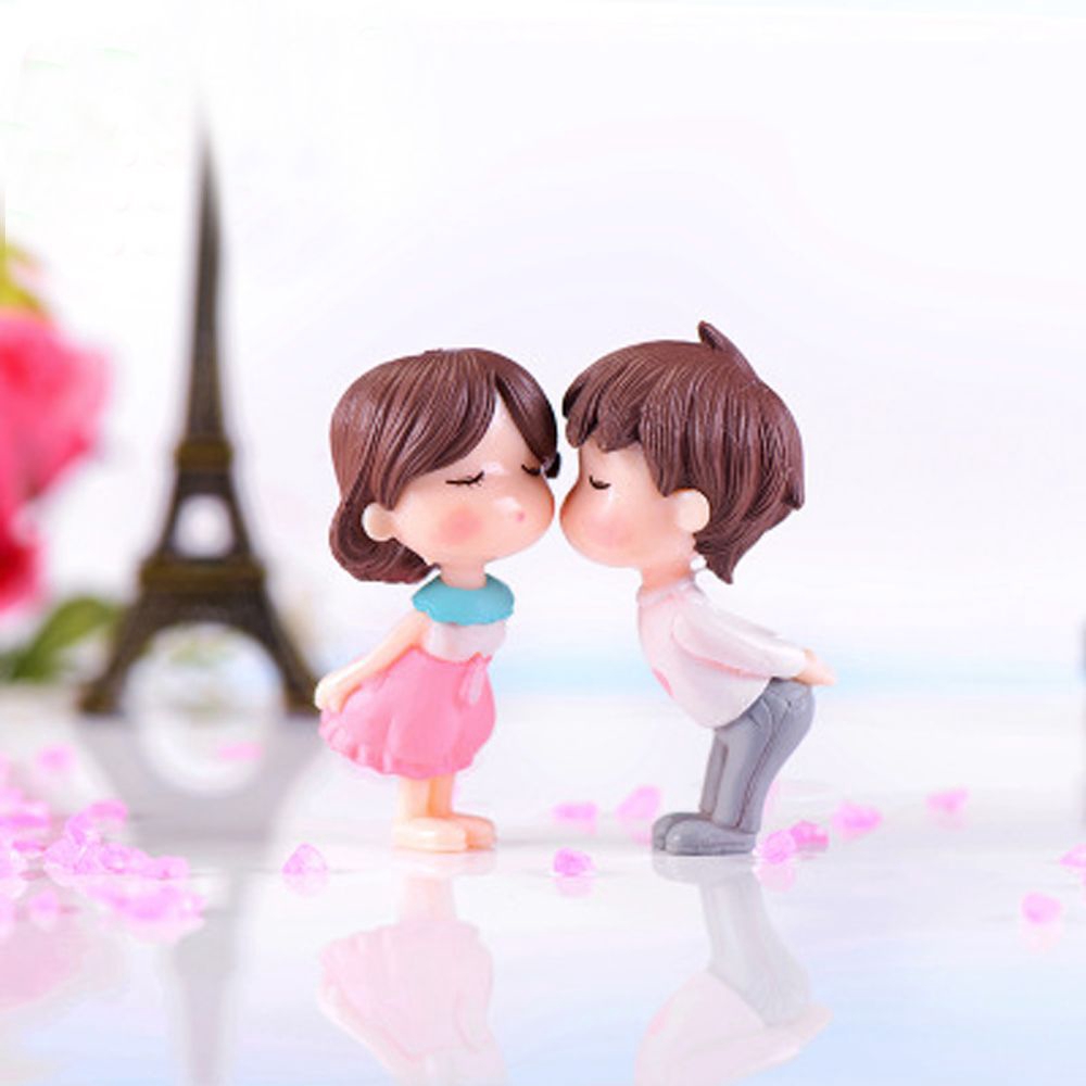 Tượng nhỏ trang trí vườn cặp đôi phong cách [COD]