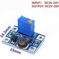 MẠCH NGUỒN TĂNG ÁP DC-DC MT3608 2A, VÀO 2-24V - RA 5-28V