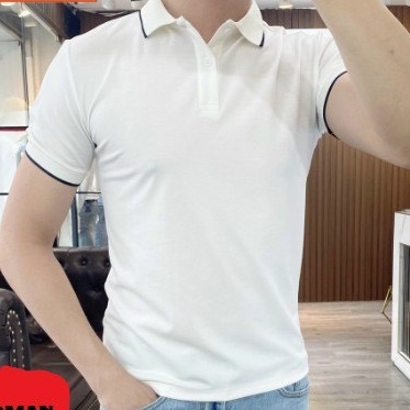 Áo Polo Nam Vải Cá Sấu Chất Cotton - Màu Trắng | BigBuy360 - bigbuy360.vn