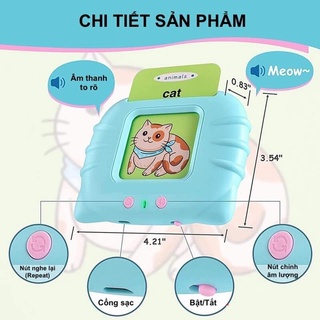 Đò dùng học tập thông minh cho bé máy đọc thẻ tiếng anh