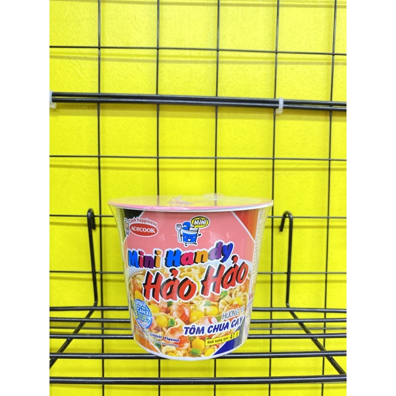 Mì ăn liền Mini Handy Hảo Hảo vị Tôm chua cay 47g | BigBuy360 - bigbuy360.vn