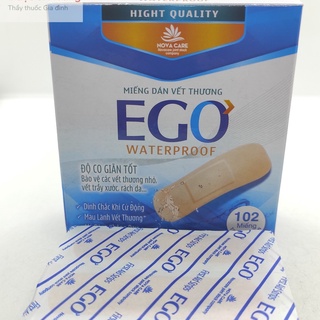 Miếng dán vết thương EGO Băng dính cá nhân y tế Băng gâu Ego 102