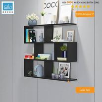 Kệ Sách Gỗ Treo Tường 4 Tầng Đơn Giản Mà Đẹp SIB DECOR 120 x 82 x 15cm (Nhiều màu) CÓ BÁN SỈ