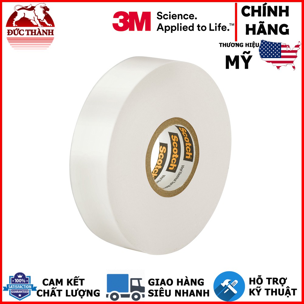 Băng keo điện - 3M 35 19mmx20.1m (Trắng)