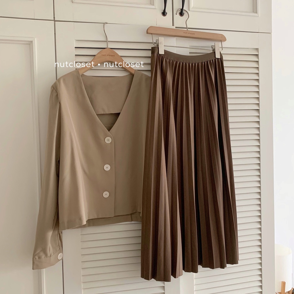 Chân váy xếp li cạp chun _ CV0051 | BigBuy360 - bigbuy360.vn