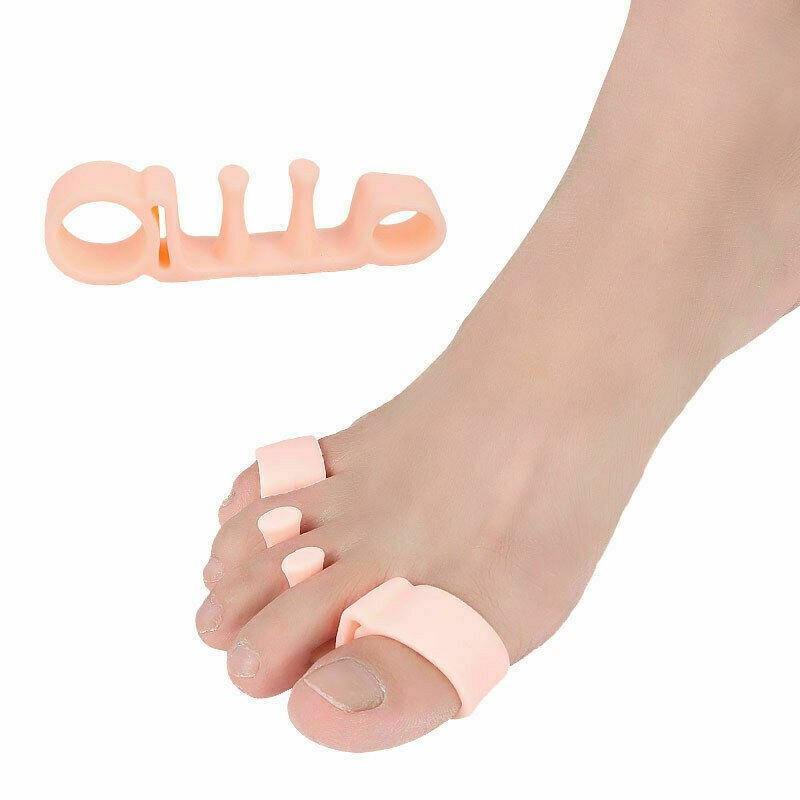 1Pair Gel Toe Corrector Toes Separators Stretchers Orthotics Hammer Orthopedic Cushion Protector
