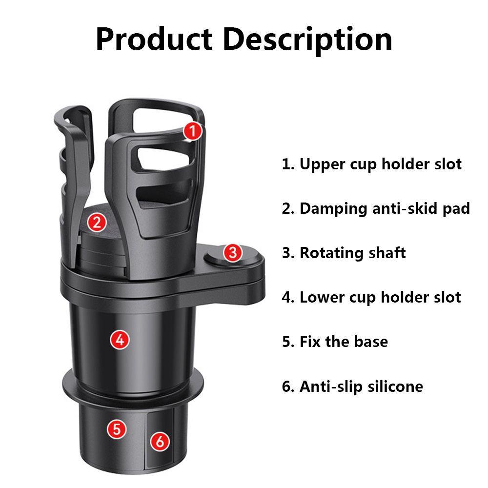 Giá Đỡ Cốc Đa Năng Xoay 360 Độ Chống Trượt Dành Cho Xe Hơi MAYSHOW 2022°Thiết Bị Xoay Đa Năng 2 Trong 1
