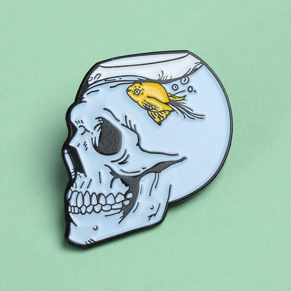 Ghim Cài Áo Sơ Mi / Túi Xách Phong Cách Gothic Punk Cá Tính