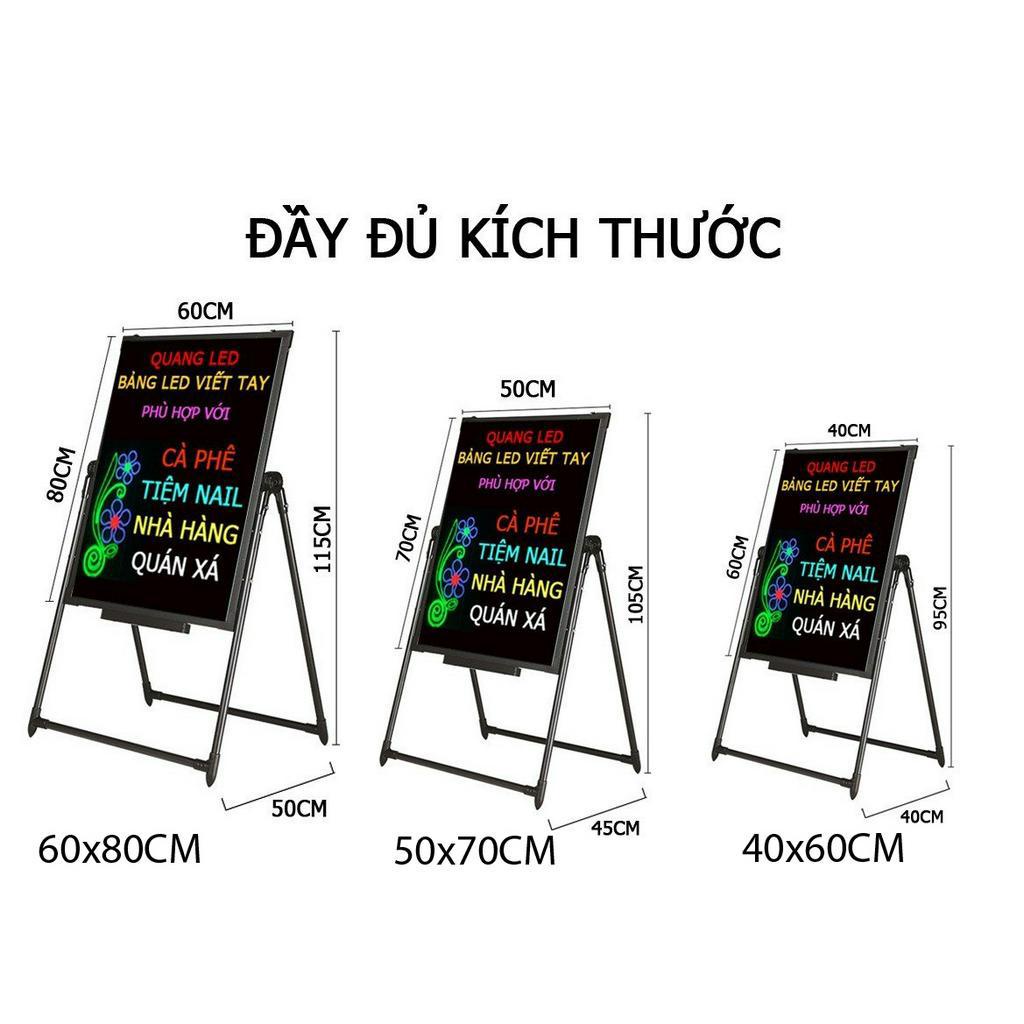 Bảng Led Huỳnh Quang, Bảng Viết Dạ Quang, QUANG LED Kích Thước 50x70cm