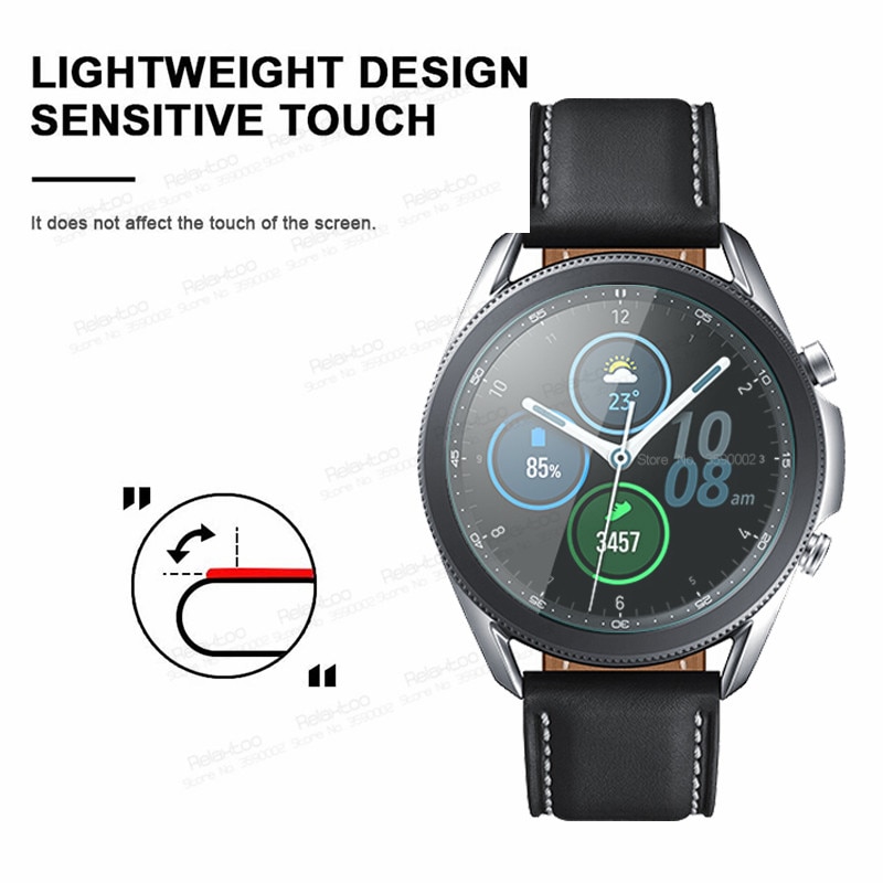 SAMSUNG Set 5 Kính Cường Lực Cao Cấp Bảo Vệ Màn Hình Cho Đồng Hồ Samsung Galaxy Watch 3