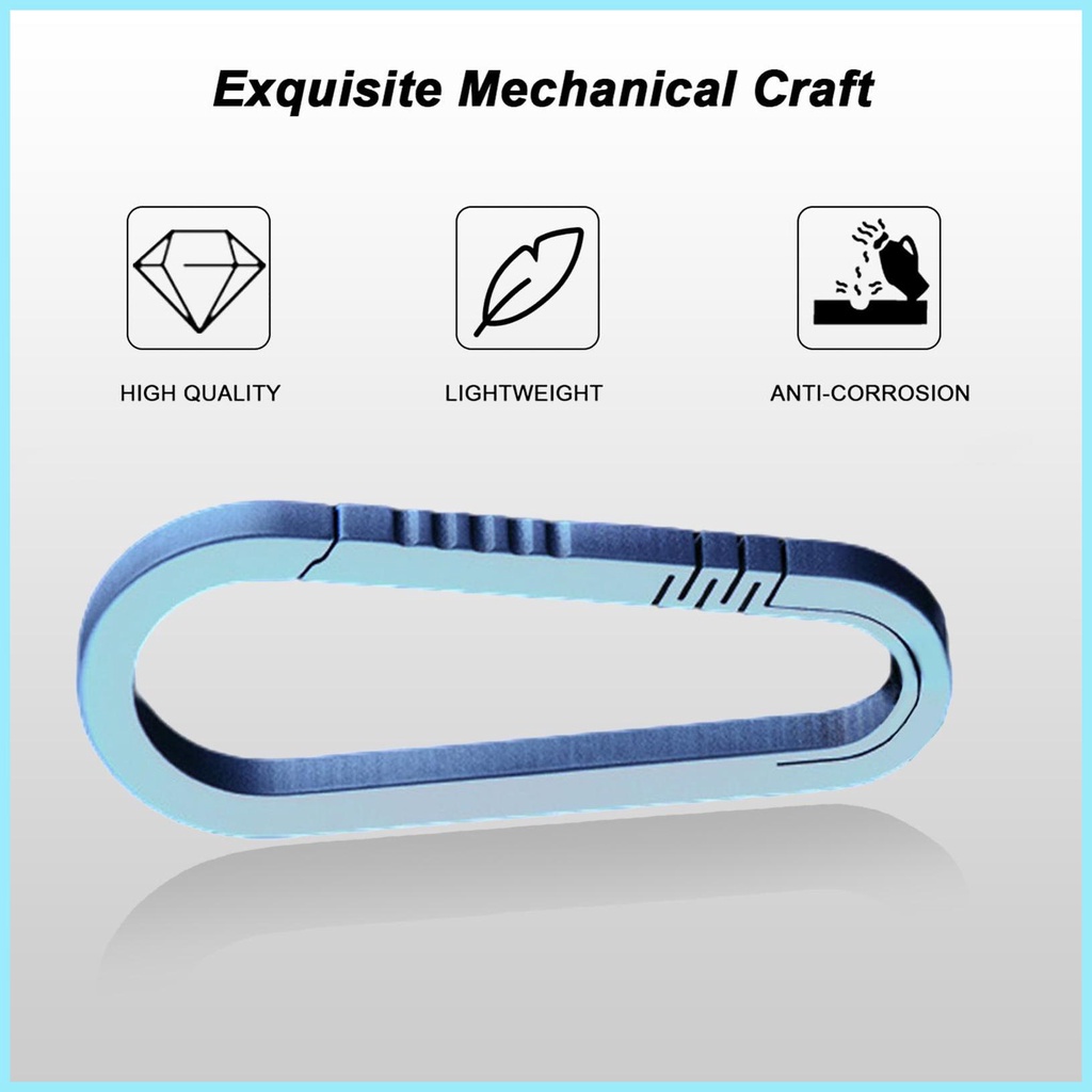 Móc Gắn Chìa Khóa Bằng Titan Gọn Nhẹ Tiện Dụng