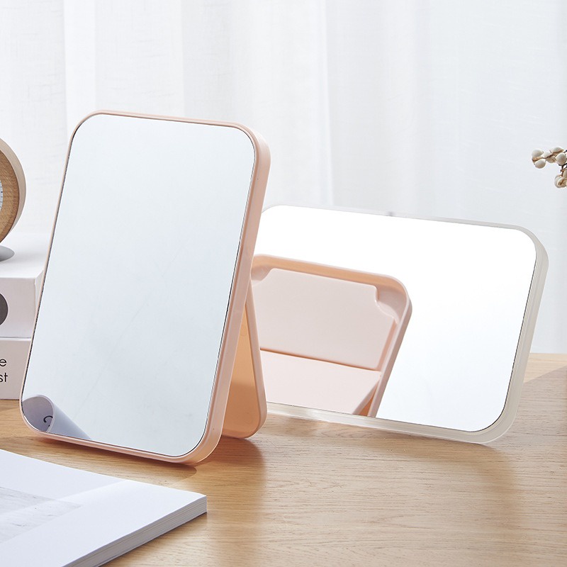 Gương để bàn trang điểm gấp gọn size lớn 20,5 x 14 cm