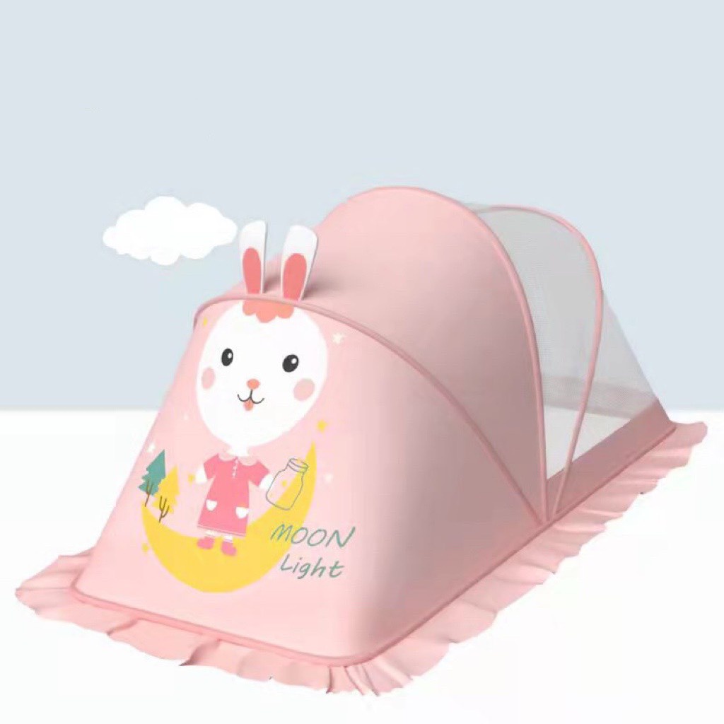 Màn chụp tự bung cho bé, Mùng chụp gấp gọn xếp thông minh có chắn sáng hình thú Thị Nắng Store