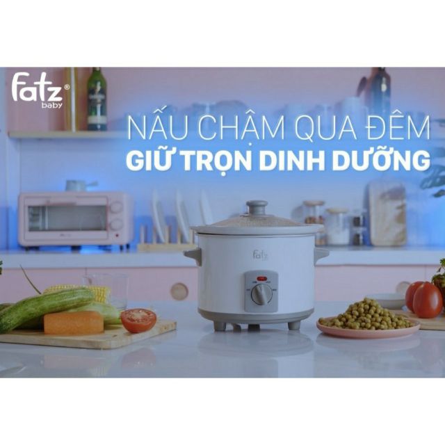 (Tặng 100 tăm bông trẻ Em) (BH 1 NĂM) Nồi nấu chậm FATZ Fatzbaby (SLOW 1 - FB9015MH, FB9025MH, FB9125MH, FB9125MT)