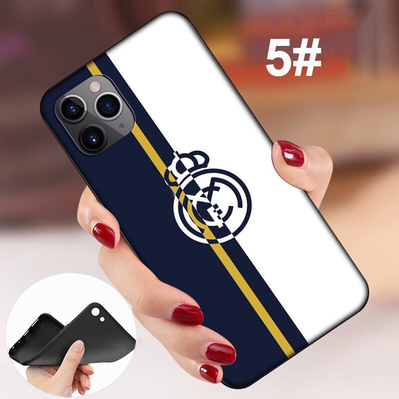 Ốp điện thoại TPU mềm logo Real Madrid DU173 cho iPhone 12 Mini 11 Pro Max 11pro 12mini 12pro 12promax