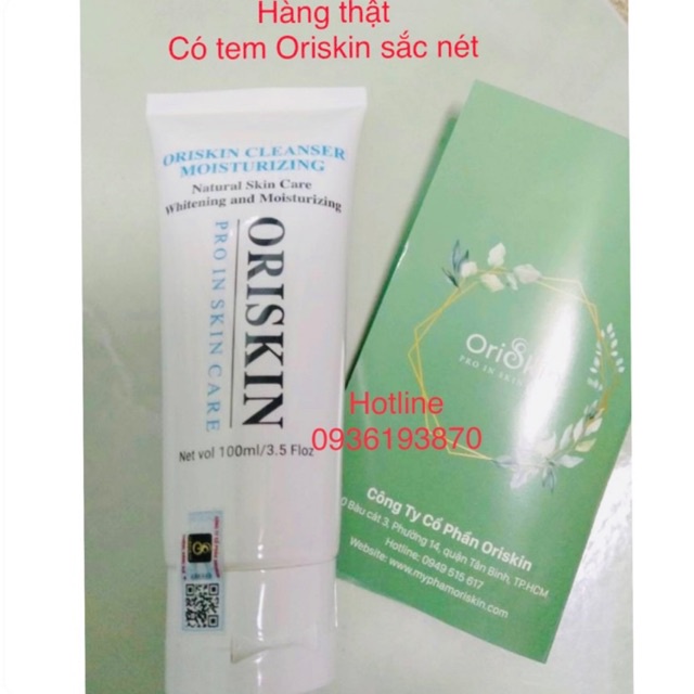 ✅ Sữa Rửa Mặt Trắng Da Oriskin Cleanser Moisturizing 👍  ❤️ Oriskin Cleanser Moisturizing dưỡng trắng da