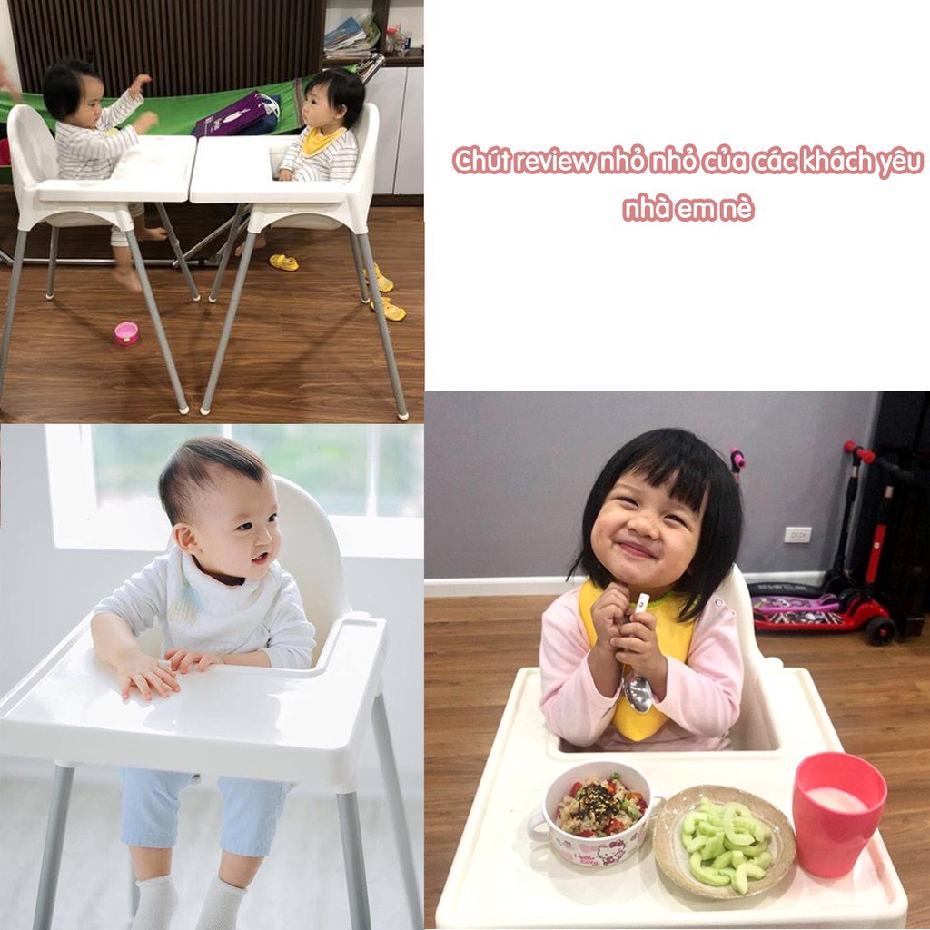 Ghế ăn dặm cho bé Glosby Babyhop,ăn dặm kiểu nhật & BLW, 2 chế độ chân, kèm mặt bàn, cho bé từ 6 tháng