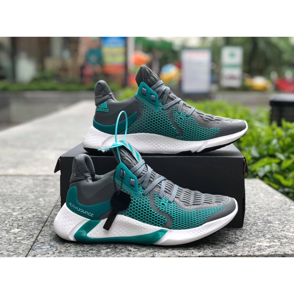 - Giày Thể Thao Nam Adidas Aphabounce Bản Mới Nhất 2021 - Sneaker 2021 Phiên Bản Xám Xanh