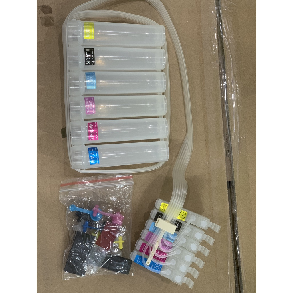 Bộ Tiếp Mực Ngoài -không chip dùng cho máy in epson t60/t50/1390/1430