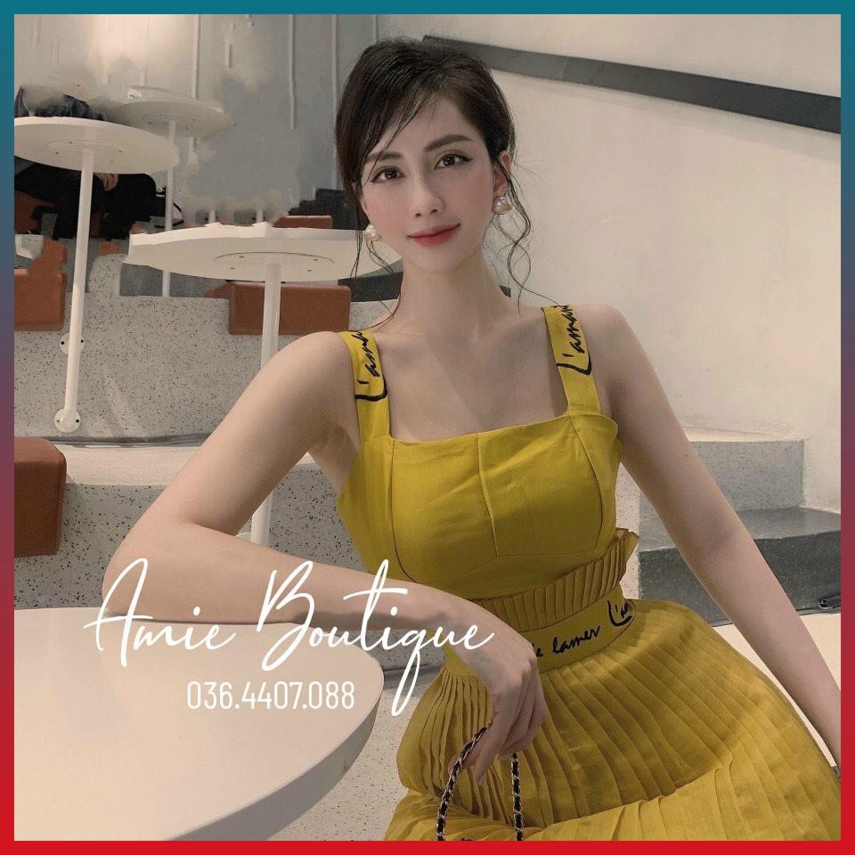 Váy Xếp Ly Nữ Đầm Nữ Dập Ly Thêu Tay Tinh Tế Lịch Sự Sang Chảnh | BigBuy360 - bigbuy360.vn