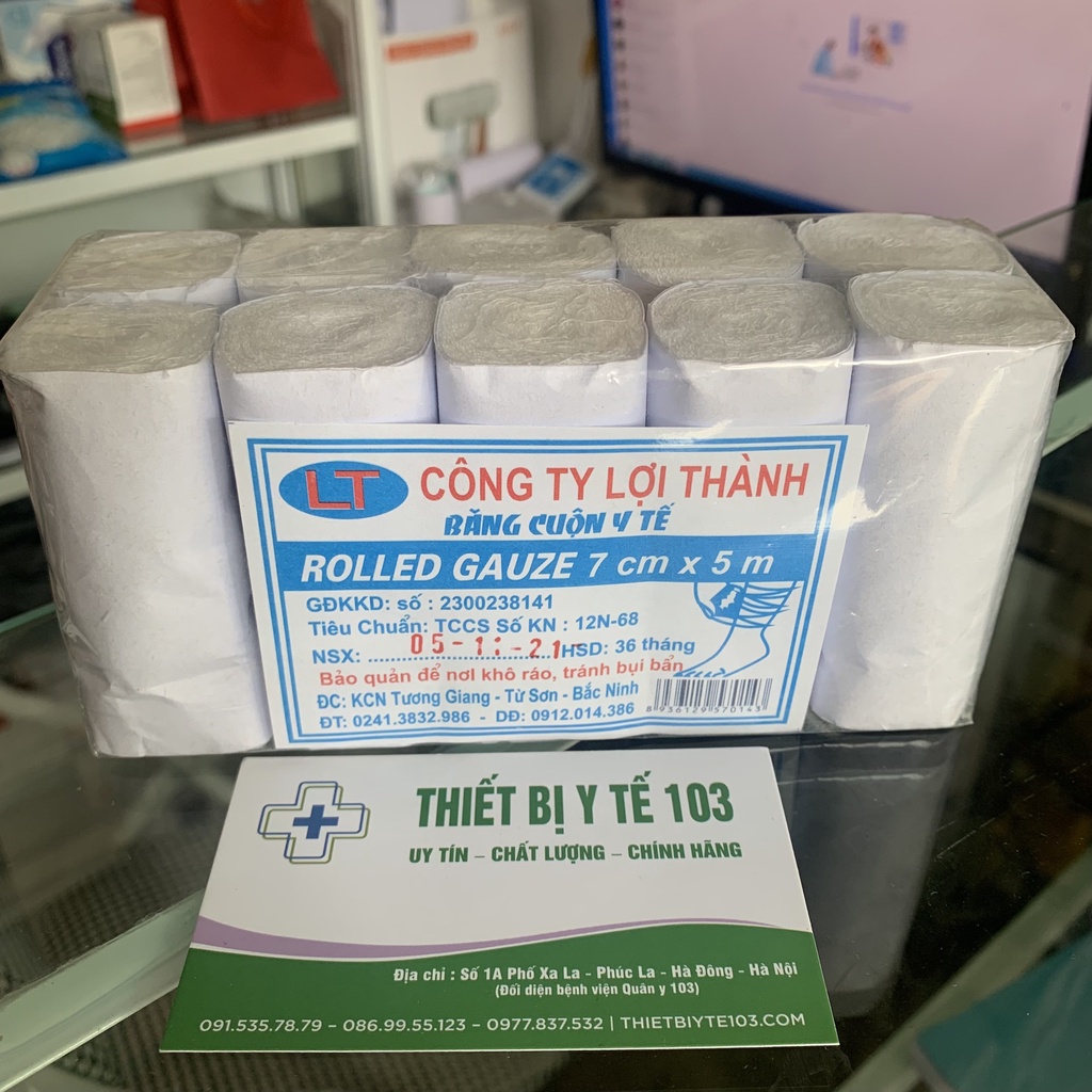 Băng Cuộn Y Tế cỡ 5*7CM hoặc 5*10CM - Băng Xô Y tế Dùng Trong Bệnh Viện hoặc Gia Đình.