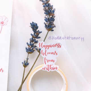 Bullet Journal Sticker - Hoa dại - Đỏ san hô