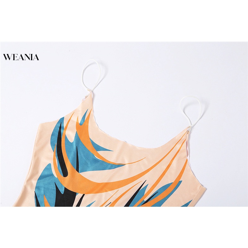 Đầm Maxi Hở Lưng Khoét Sâu In Họa Tiết Quyến Rũ Cho Nữ